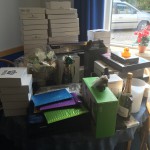 Gavebordet efter udpakning af gaver