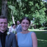 Det ene sæt best man og brudepige, Jan og Ida