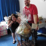 Mikala, Christian, Ida og Matias- Barglobus